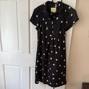 Kate Spade Black and Cream Polka Dot Dress